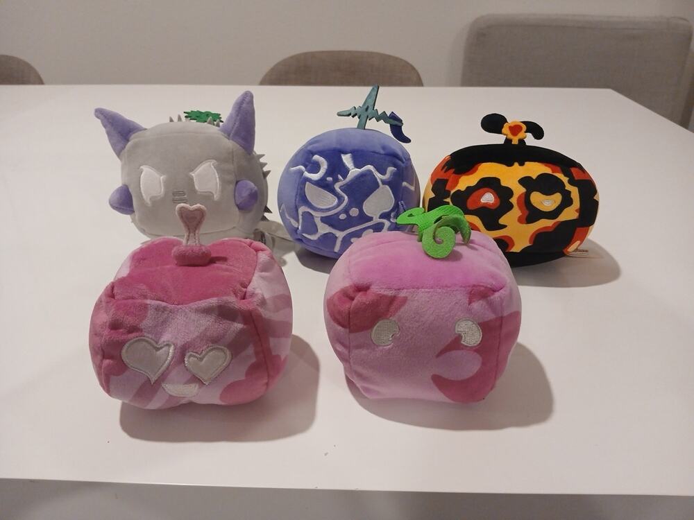 Blox Fruits Plush Lot - NO CODES - Stuffed Plushie Lot Of 5